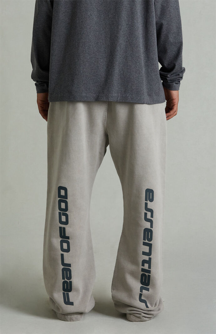 Fear of God ESSENTIALS Smoke Grey Fleece Flare Sweatpants
