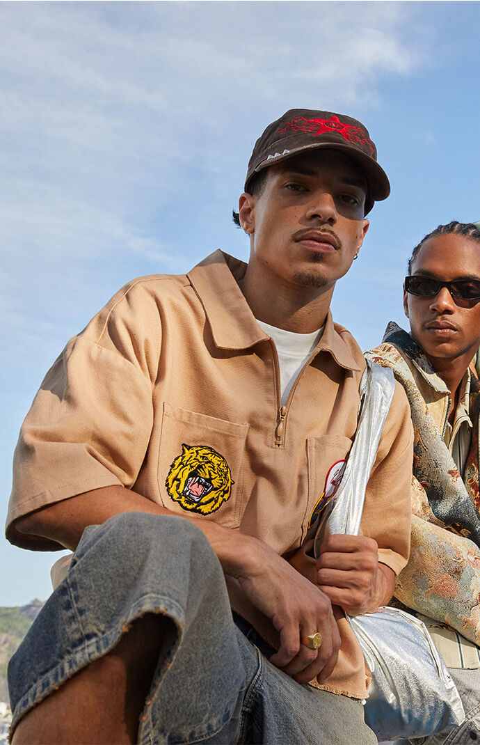 Pacsun Monte Carlo Quarter Zip Shirt