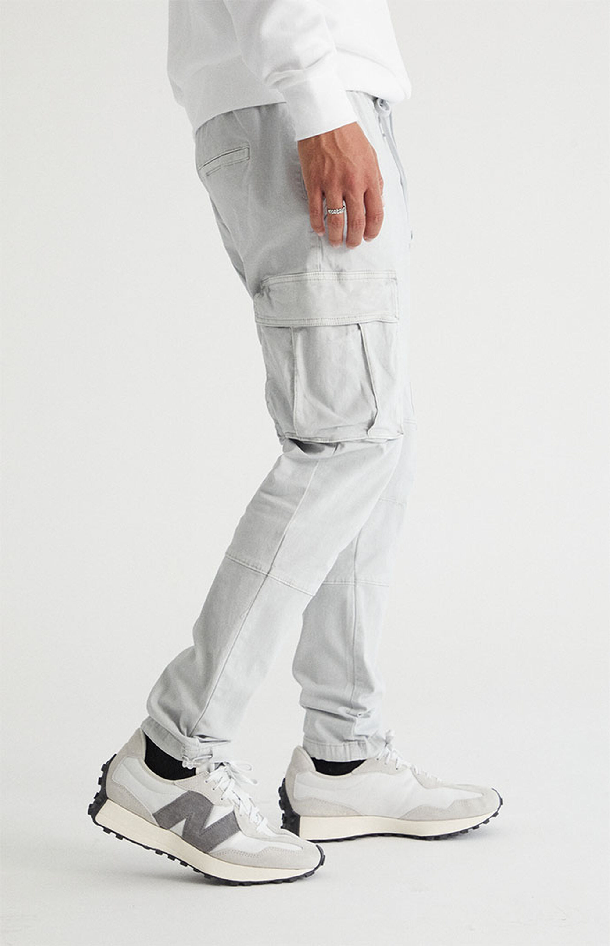 PacSun Light Gray Slim Cargo Pants PacSun