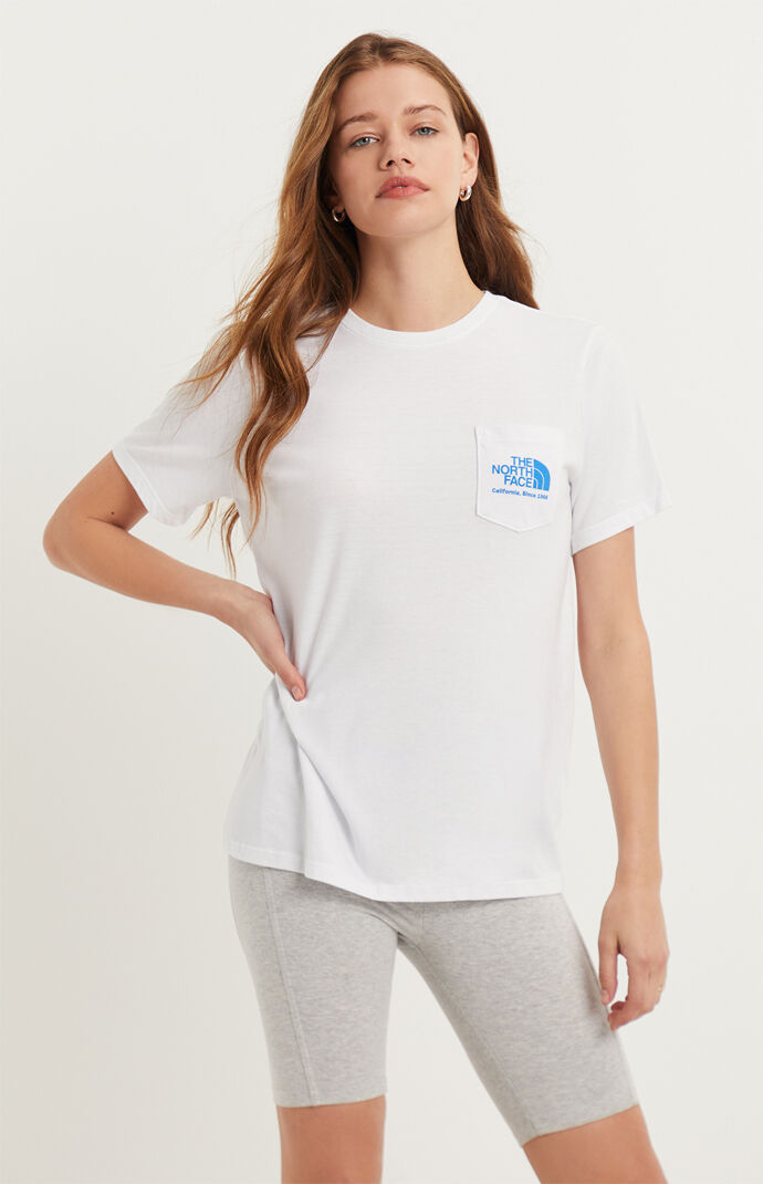White Tri-Blend Pocket T-Shirt