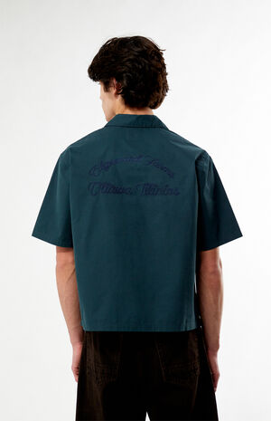 Farms Green Woven Camp Shirt image number 4