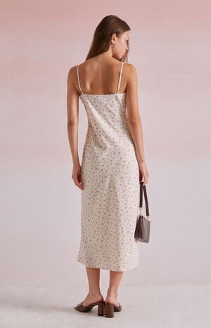 Daisy Floral Tie Front Midi Dress image number 3