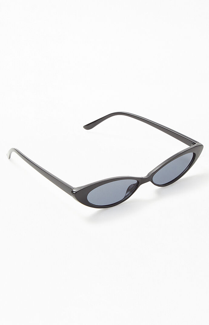 La Hearts Narrow Cat Eye Sunglasses Pacsun