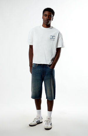 Dark Indigo 469 Loose Fit Denim Shorts image number 1