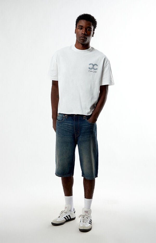 Levi's Dark Indigo 469 Loose Fit Denim Shorts