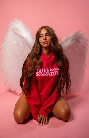 Love Looks Good On You Hoodie image number 1