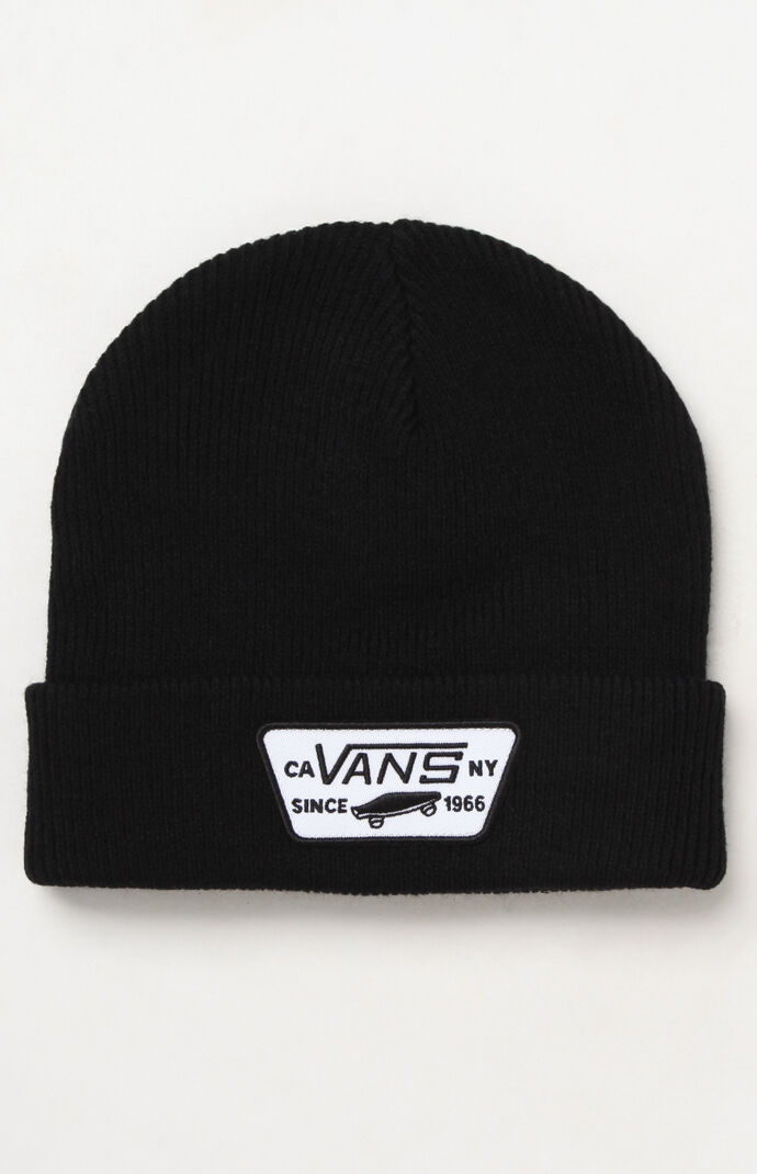 black beanie vans