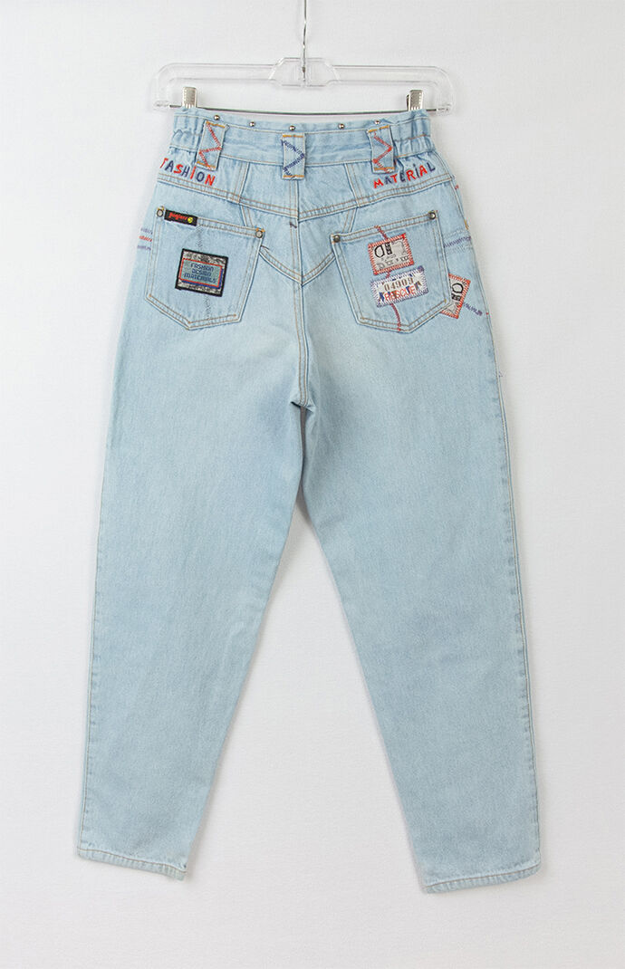 GOAT Vintage Upcycled Jinglers High Waisted Tapered Fit Jeans | PacSun