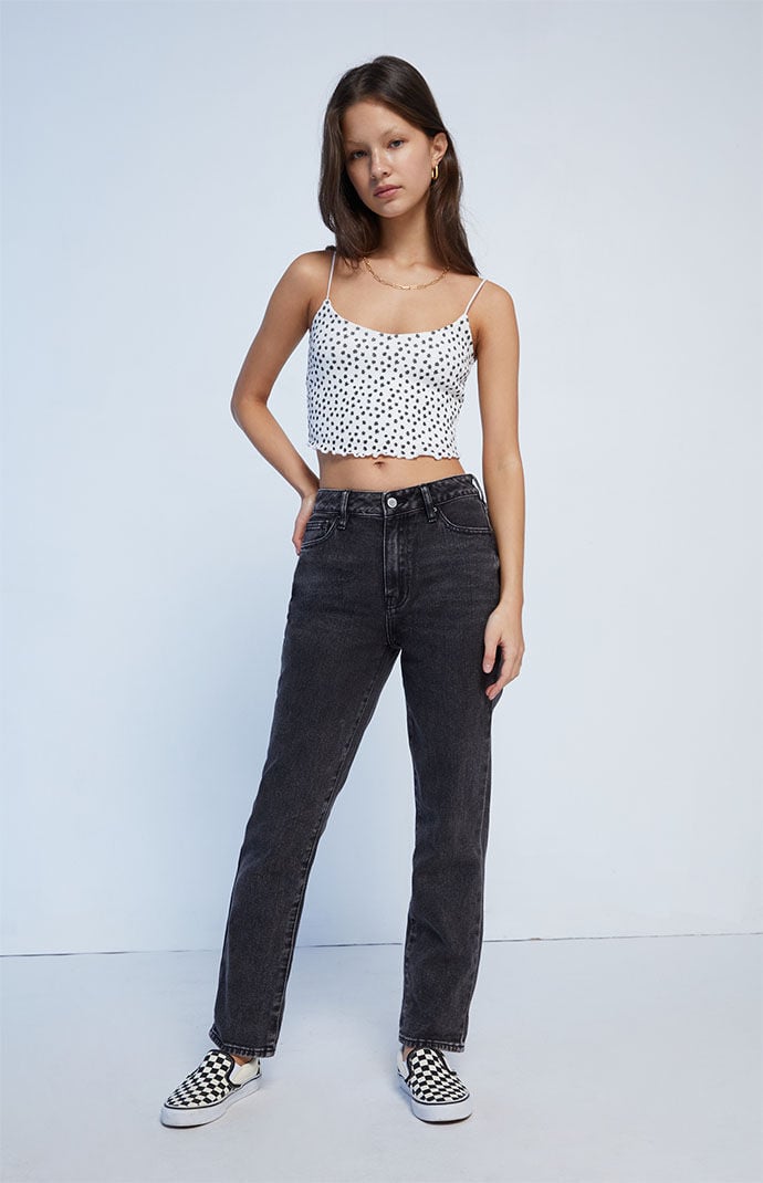 Black mom jeans hot sale pacsun