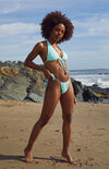 Eco Light Blue Claire Halter Bikini Top Eco Light Blue Claire Halter Bikini Top image number null