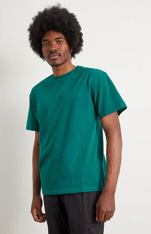 Forest Green Solid Regular Fit T-Shirt image number 1