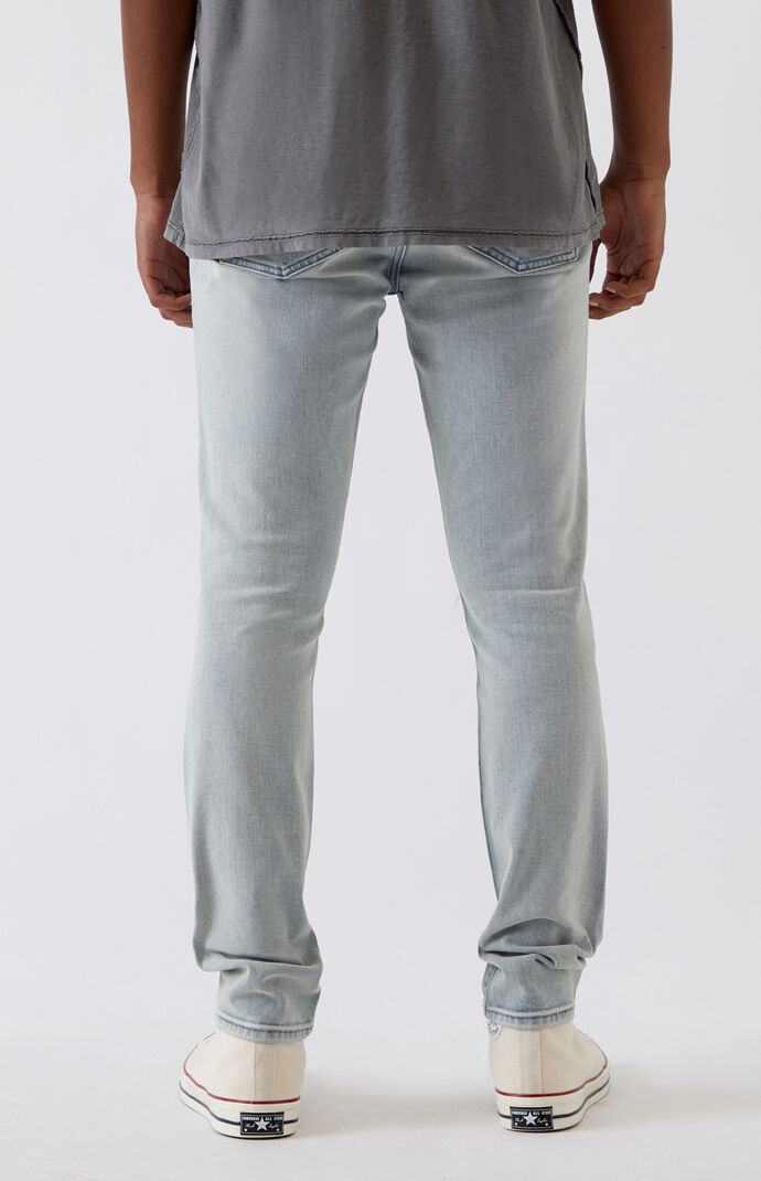 Pacsun stacked skinny ripped light jeans sale