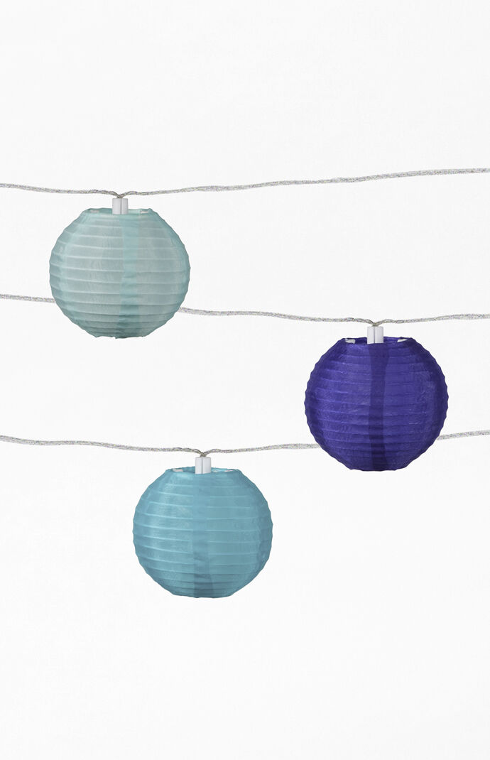 Blue Solar String Lights