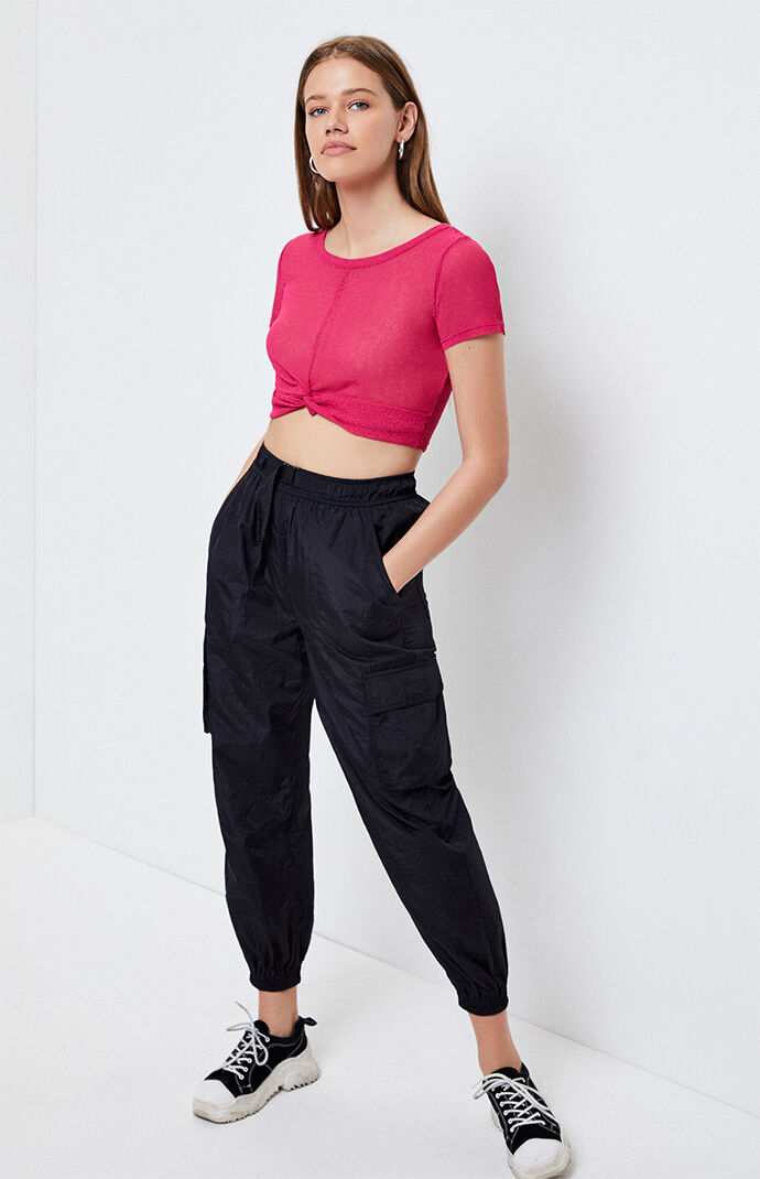 Focus Twist Mesh Top