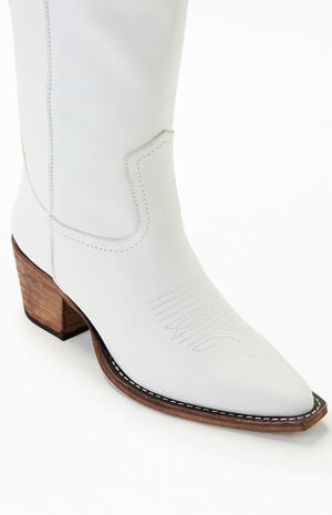 Women's Albany Leather Cowboy Boots image number 6