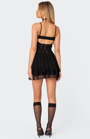 Lyla Lace Corset Mini Dress image number 4