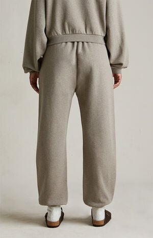 Women's Heather Grey University Fleece Sweatpants image number 6