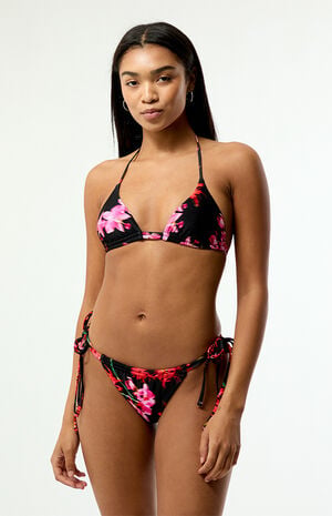 Floral Delia Shine Double Tunnel Triangle Bikini Top image number 2