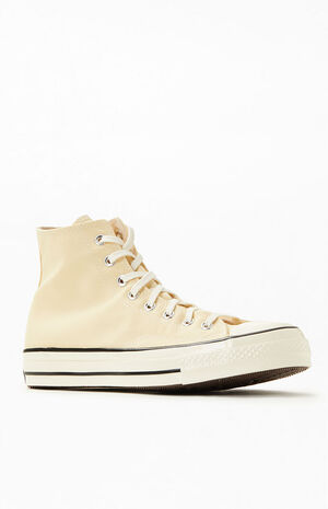 Yellow Recycled Chuck 70 High Top Shoes image number 1