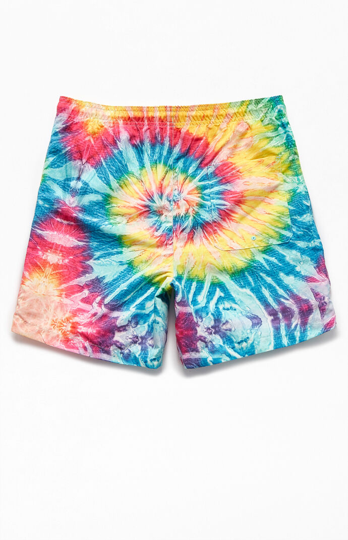 Hippie Tie-Dyed 17" Swim Trunks