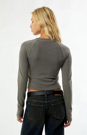 Billie Vintage Wash Long Sleeve Top image number 4