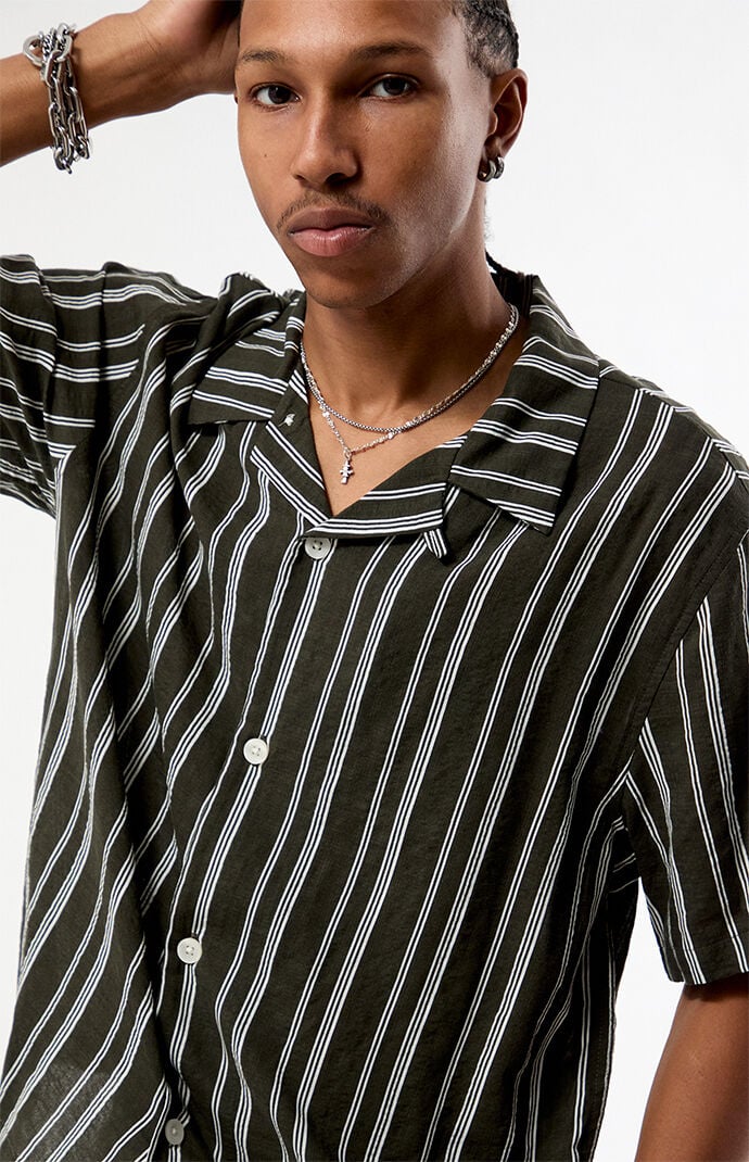 Pacsun Striped Sphere Camp Shirt