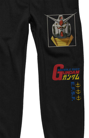 Kanji Gundam Anime Sweatpants image number 2