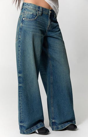 Sloane Low Rise Ultra Baggy Jeans Dark Blue image number 5