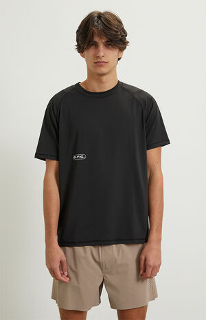 Active Black Raglan Sport T-Shirt image number 2