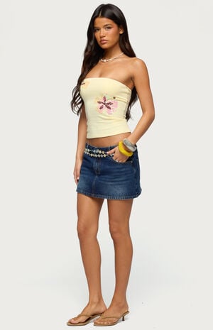 Braelyn Sequin Floral Tube Top image number 4