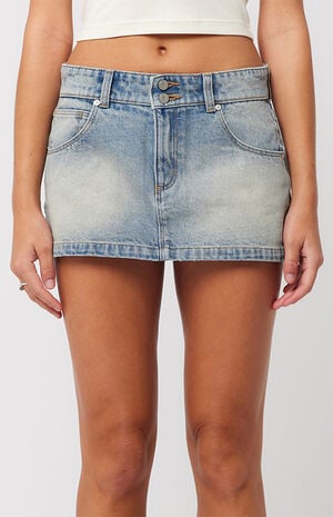 99 Caitlin Low Rise Denim Mini Skirt image number 1