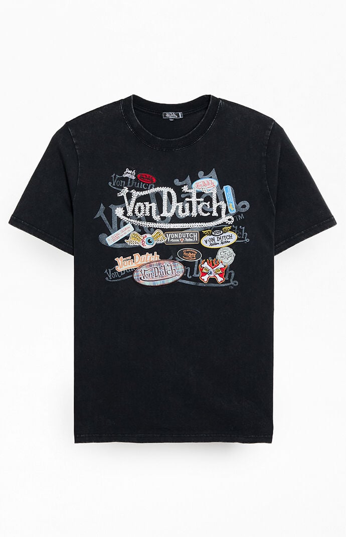 Von Dutch Patch Logo T-Shirt