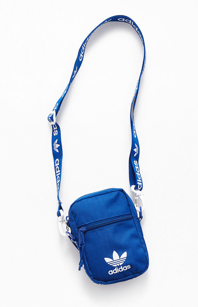 Adidas Blue White Festival Crossbody Ba Pacsun