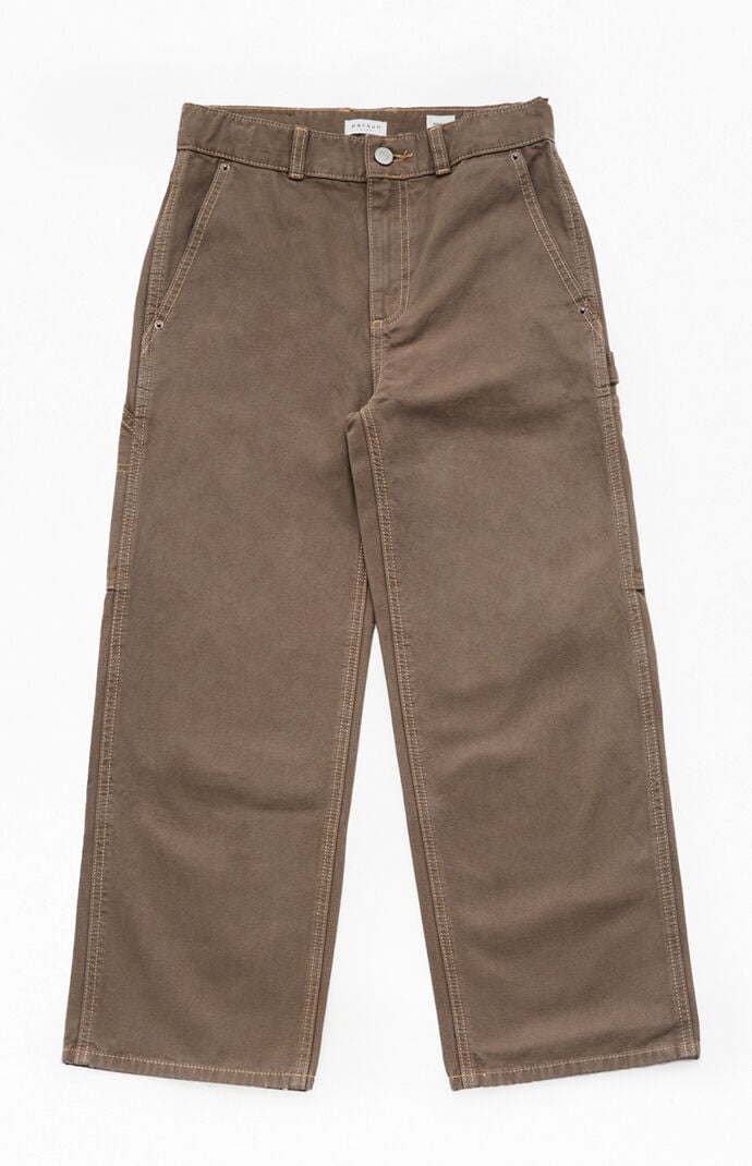 Pacsun Kids Carpenter Baggy Pants Brown
