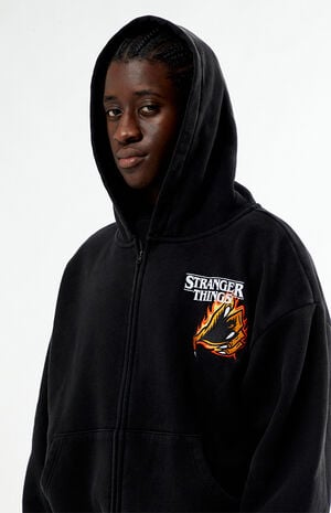 x Stranger Things Creatures Welcome Zip Up Hoodie image number 4