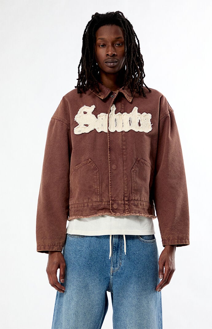 Pacsun Saints Raw Applique Gas Jacket