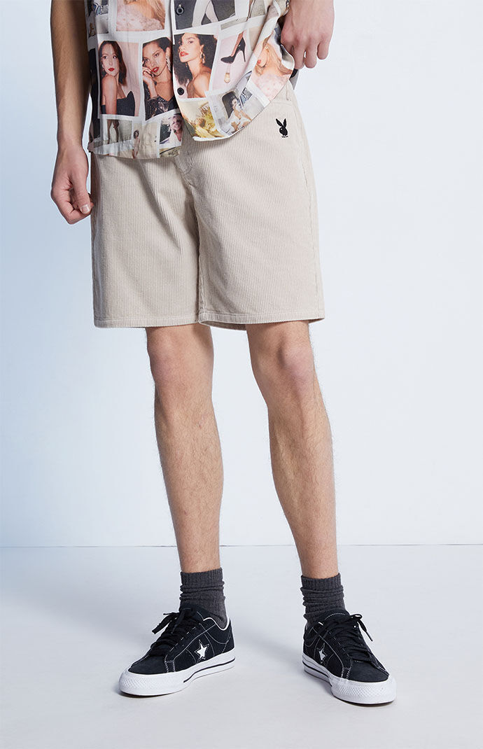 【PacSun限定】Playboy By PacSun ベロア ショートパンツ Playboy By PacSun Dive Heavy Jersey Shorts | PacSun