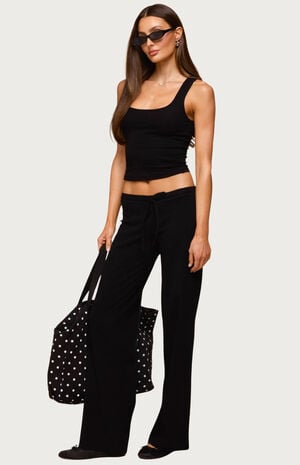 Linda Ribbed Scoop Neck Tank Top image number 5