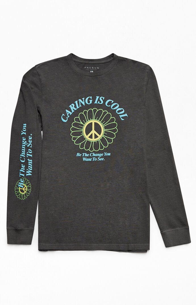 Caring Is Cool Long Sleeve T-Shirt