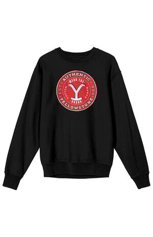 Yellowstone Red Circle Logo Crew Neck Sweatshirt image number 1