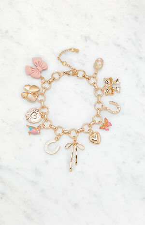 Pink Charm Bracelet image number 1