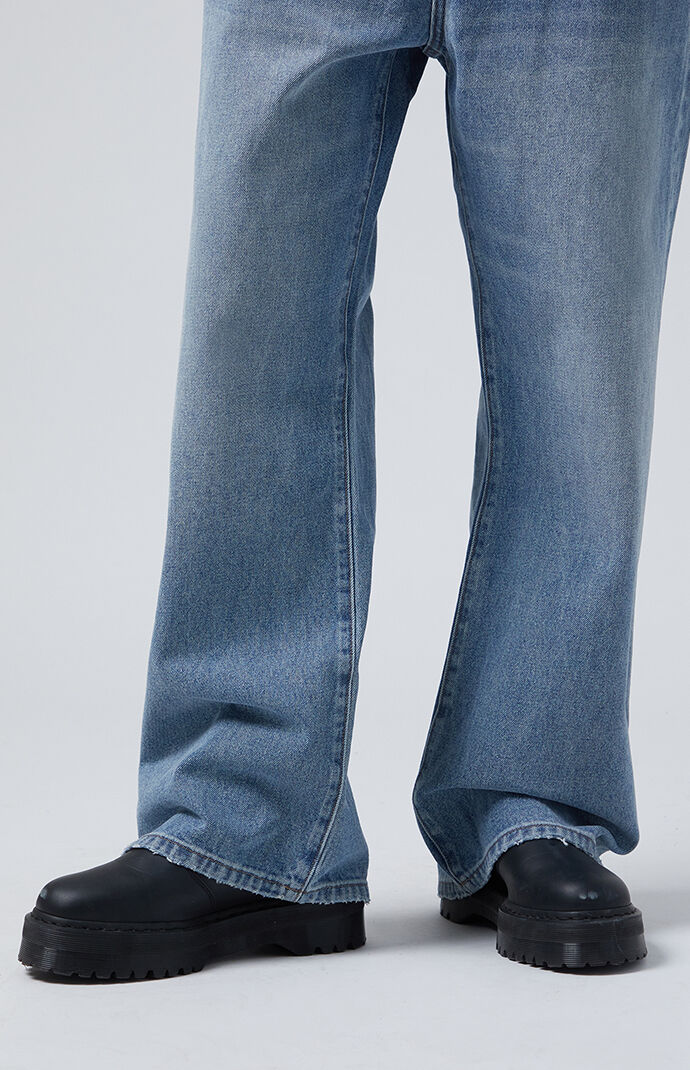 【BOK PLACE】Summer Cool Span Slim Fit Semi Bootcut Denim Pt TACSTRUN Bootcut Jeans for Women Mid Rise Stretch Slim Fit