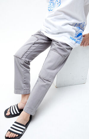 Gray Knee Patch Carpenter Pants image number 1