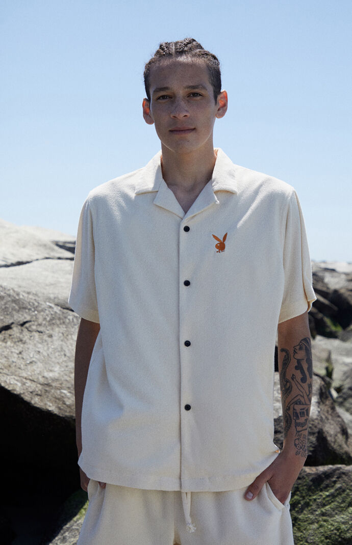 By PacSun Suite Terry Button Up Shirt