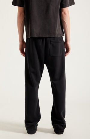 Black Straight Leg Sweatpants image number 4