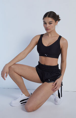 Black Ultraform Run Sports Bra image number 1