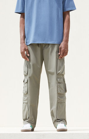 Dusty Olive Baggy Cargo Pants image number 3