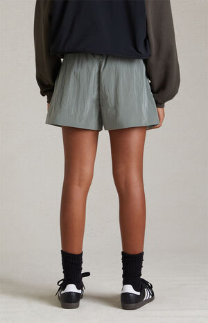 Essentials Seal Crinkle Nylon Running Shorts image number 5