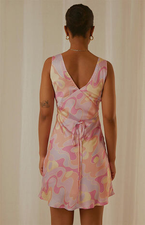 Psychedelic Audrey Vintage Slip Dress image number 3