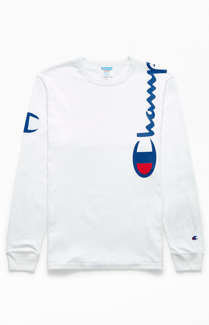 white champion long sleeve